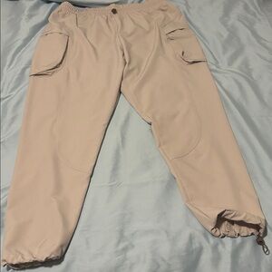 Beige Cargo Pants